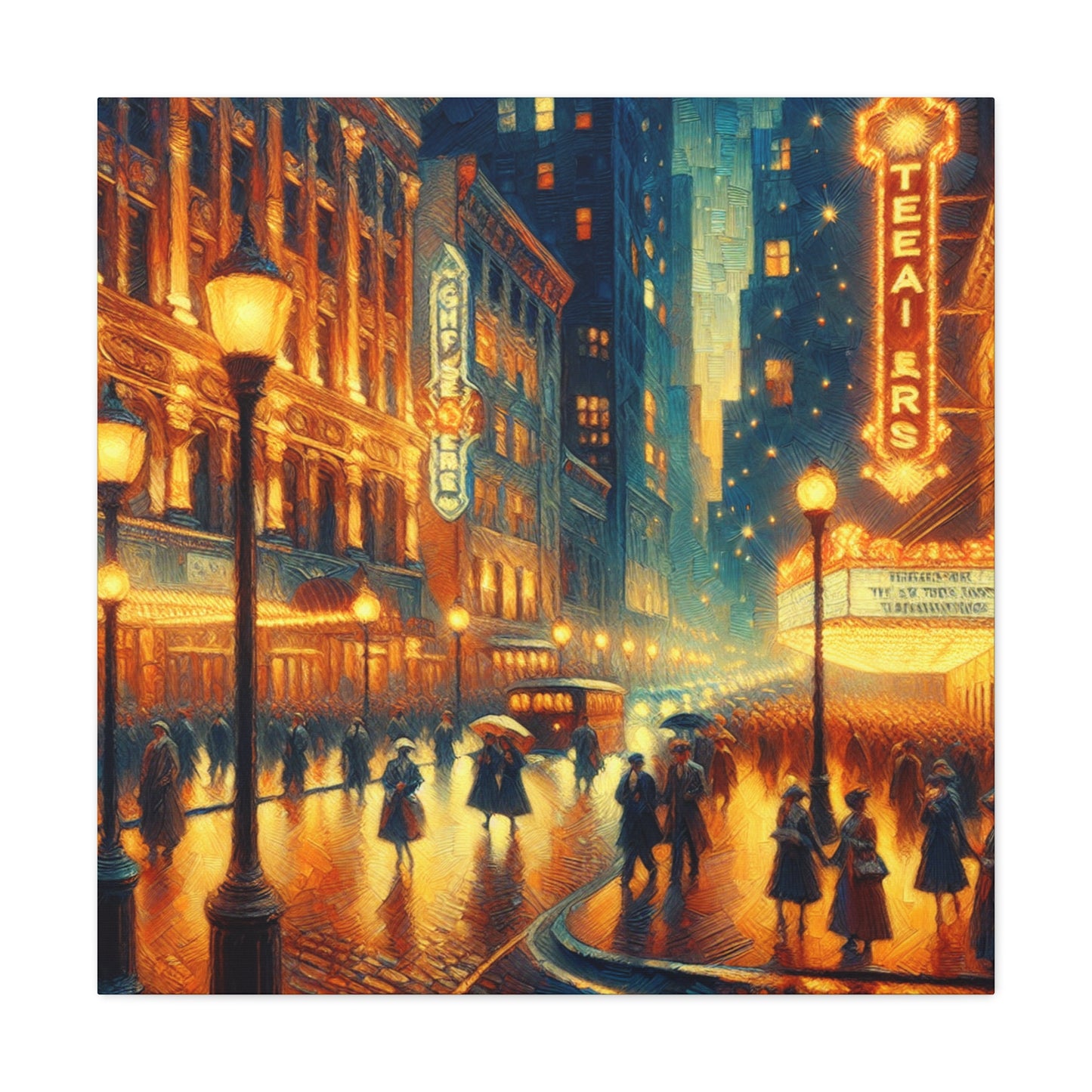 Enchanted Streets of Drama - Canvas