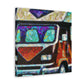 "Camper Van Deco Dream" - Canvas