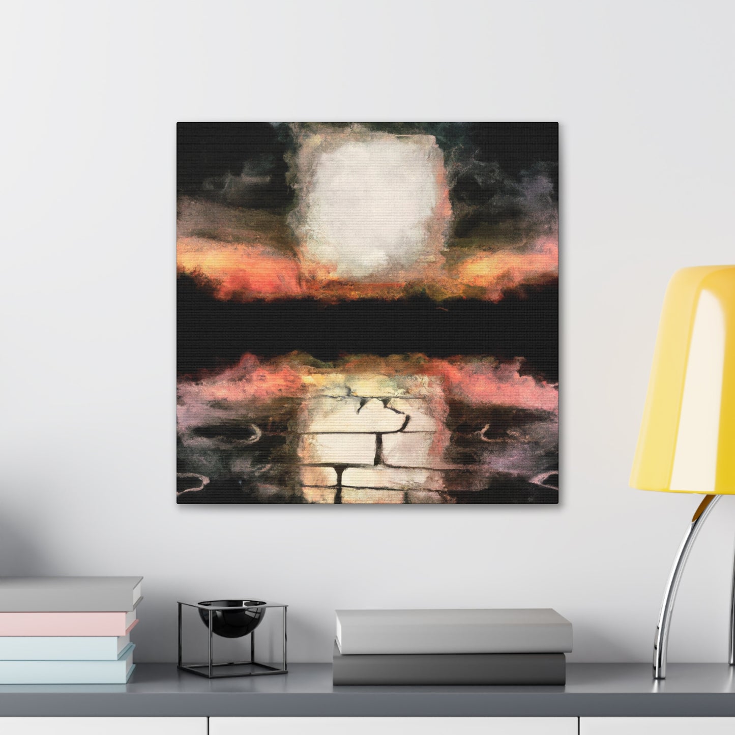 Seawall at Sunset - Canvas