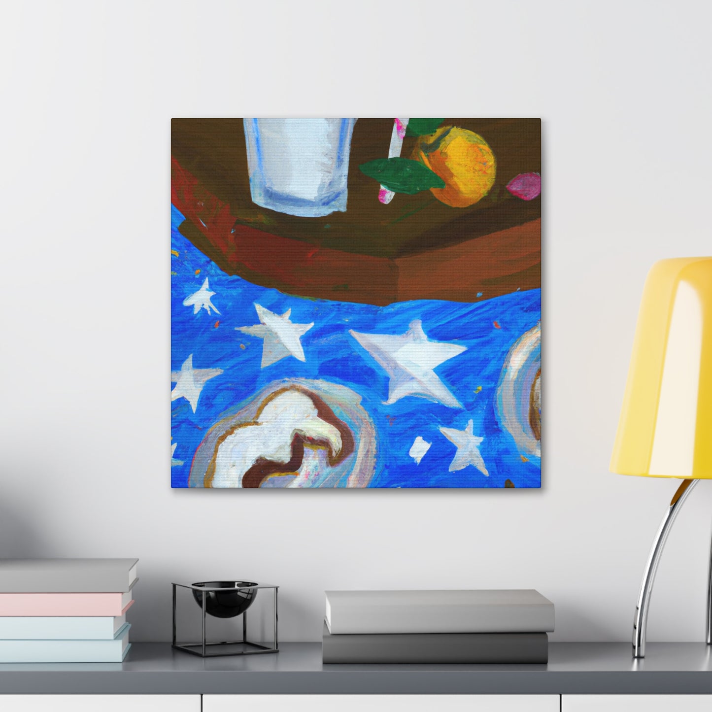 "Milk and Cookie Munch" - Canvas