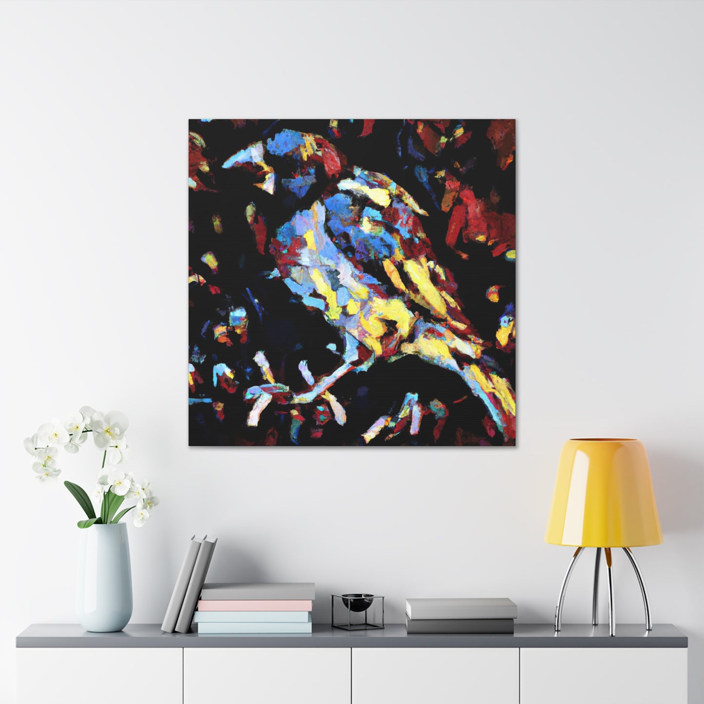 "House Finch Abstraction" - Canvas