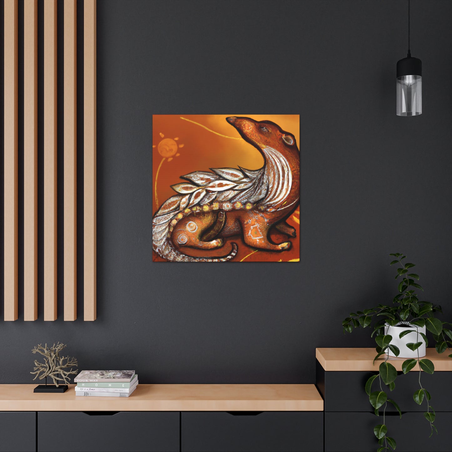 "Pangolin In Poise" - Canvas