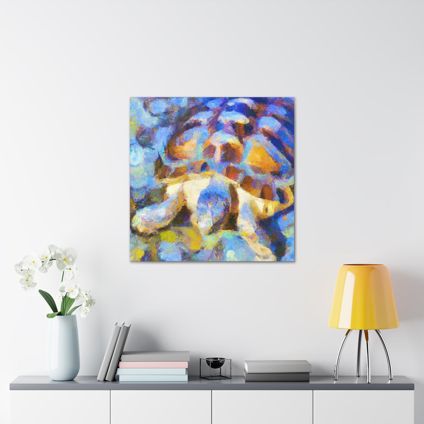 "Box Turtle in Impressionism" - Canvas