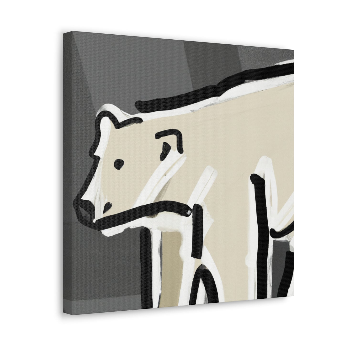 Polar Bear Reflection visual - Canvas