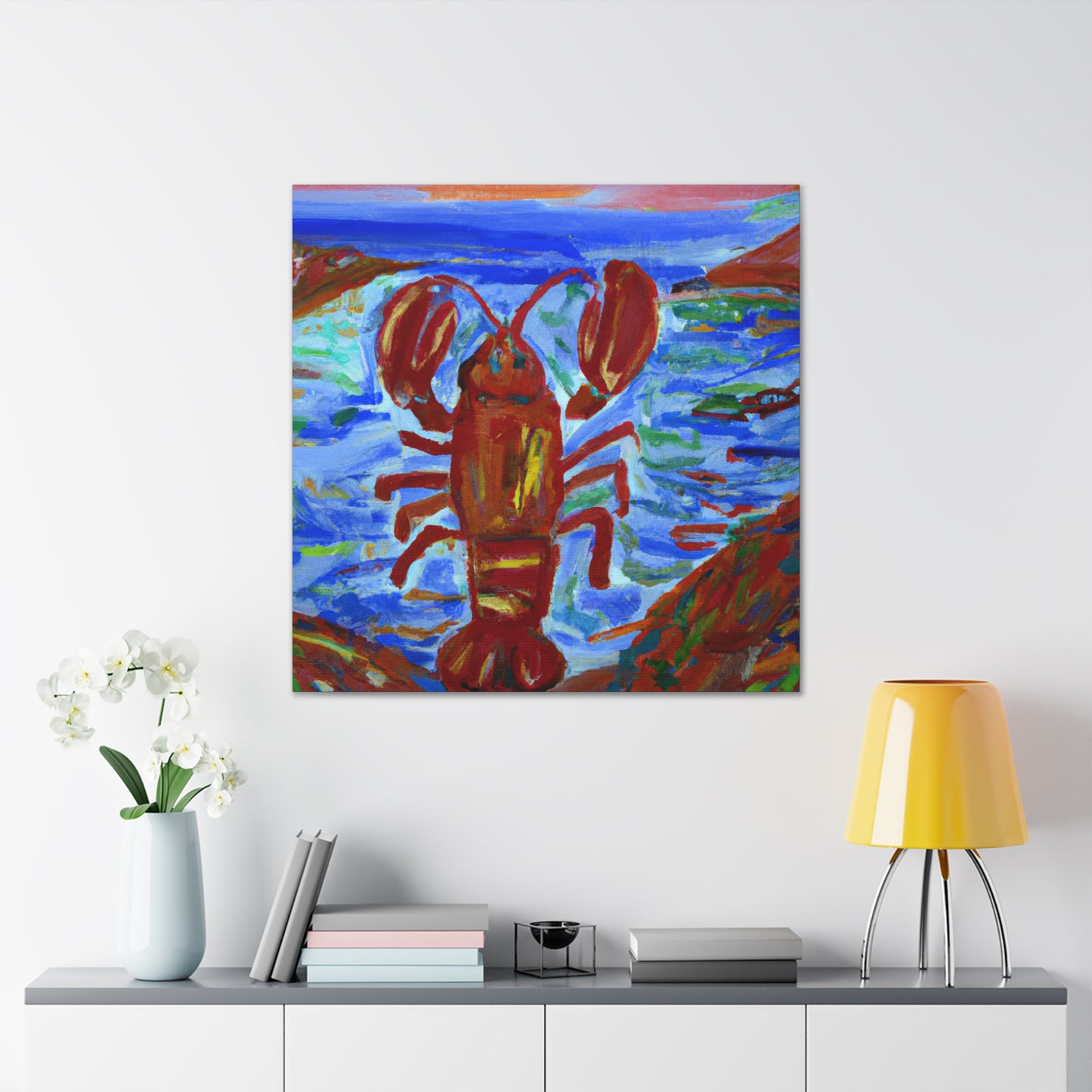 Lobster in Impressionism - Canvas