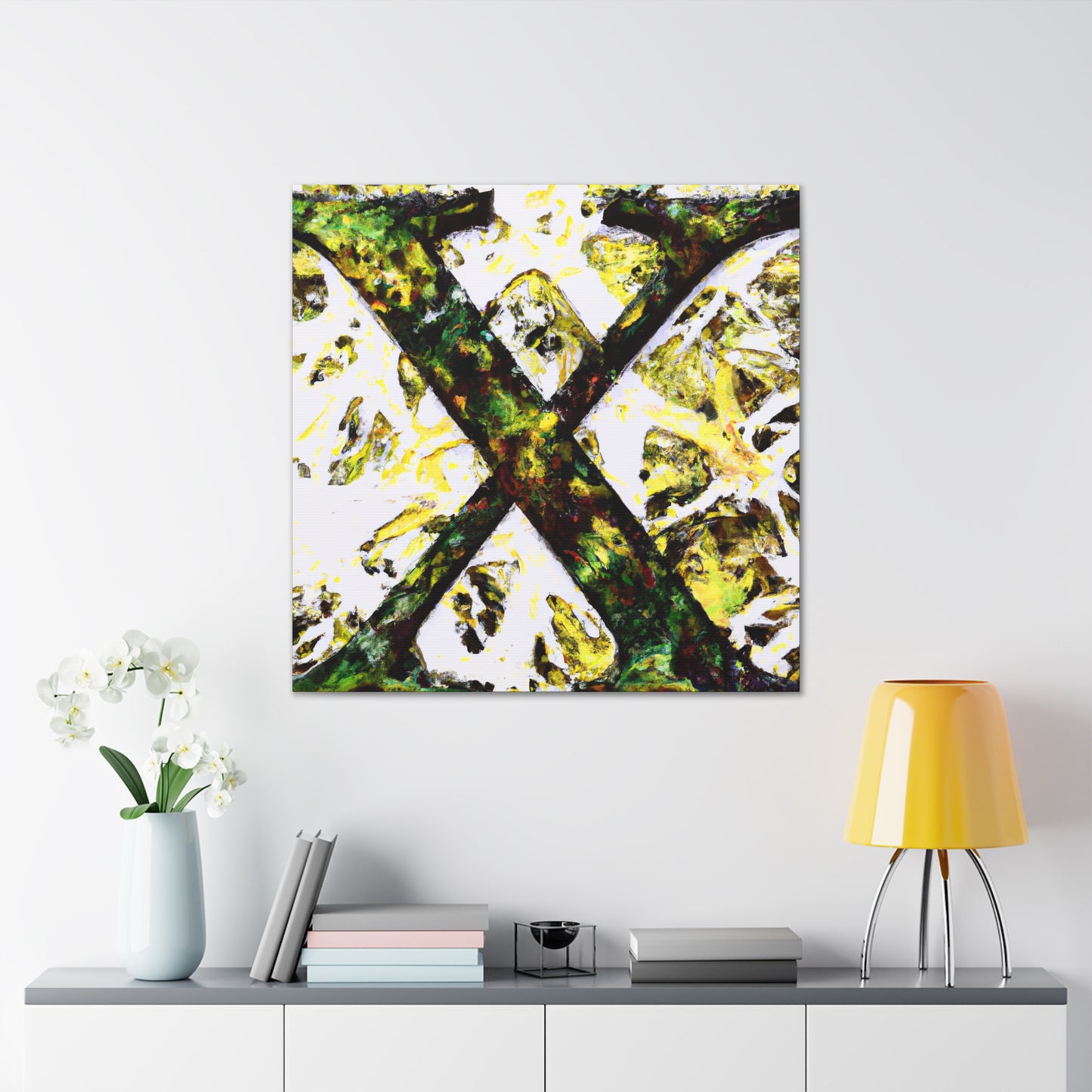 X in Abstract Thought - Canvas