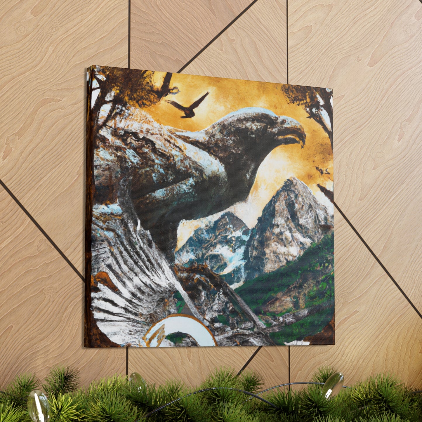 Golden Eagle Dreaming. - Canvas