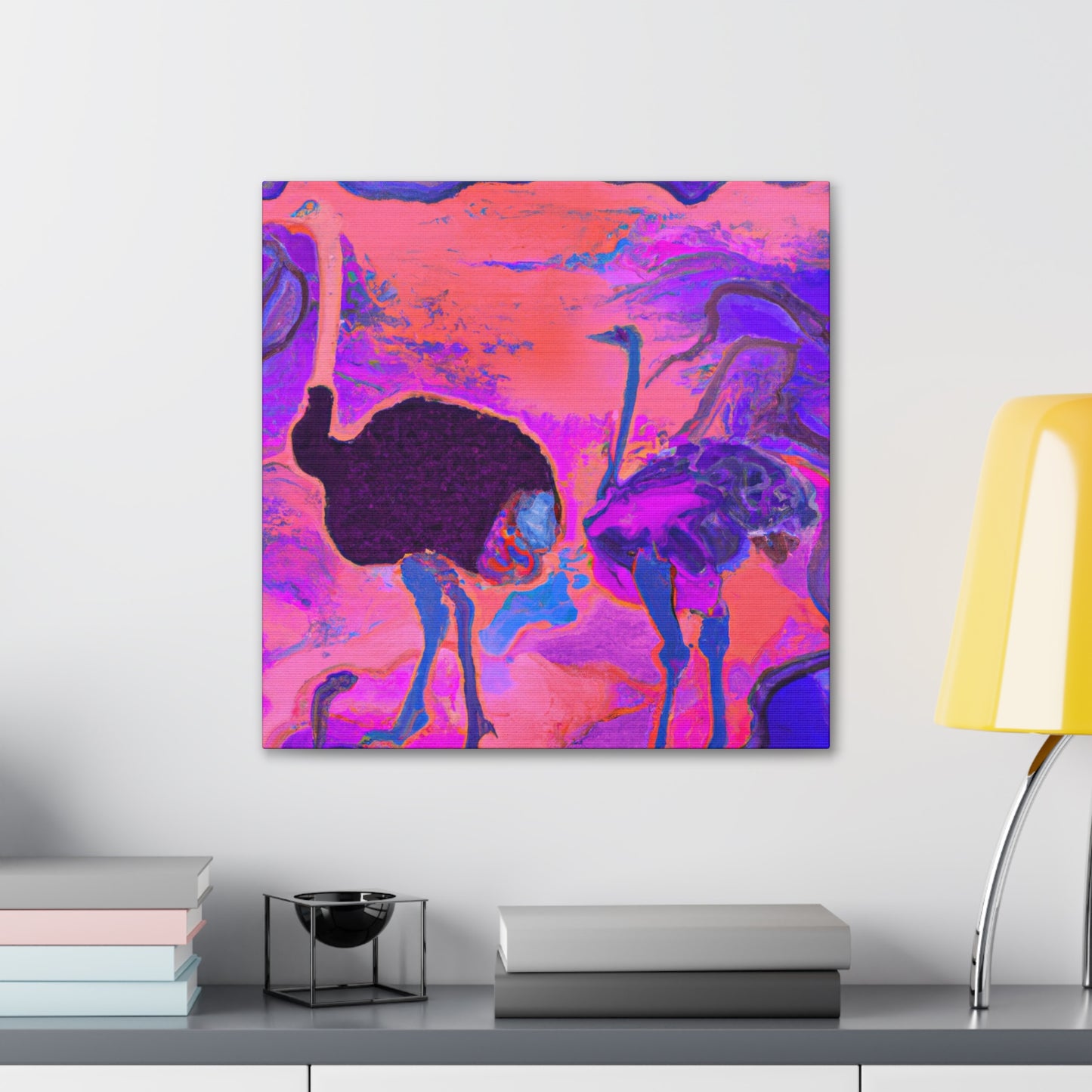 Ostrich in Dreamland - Canvas