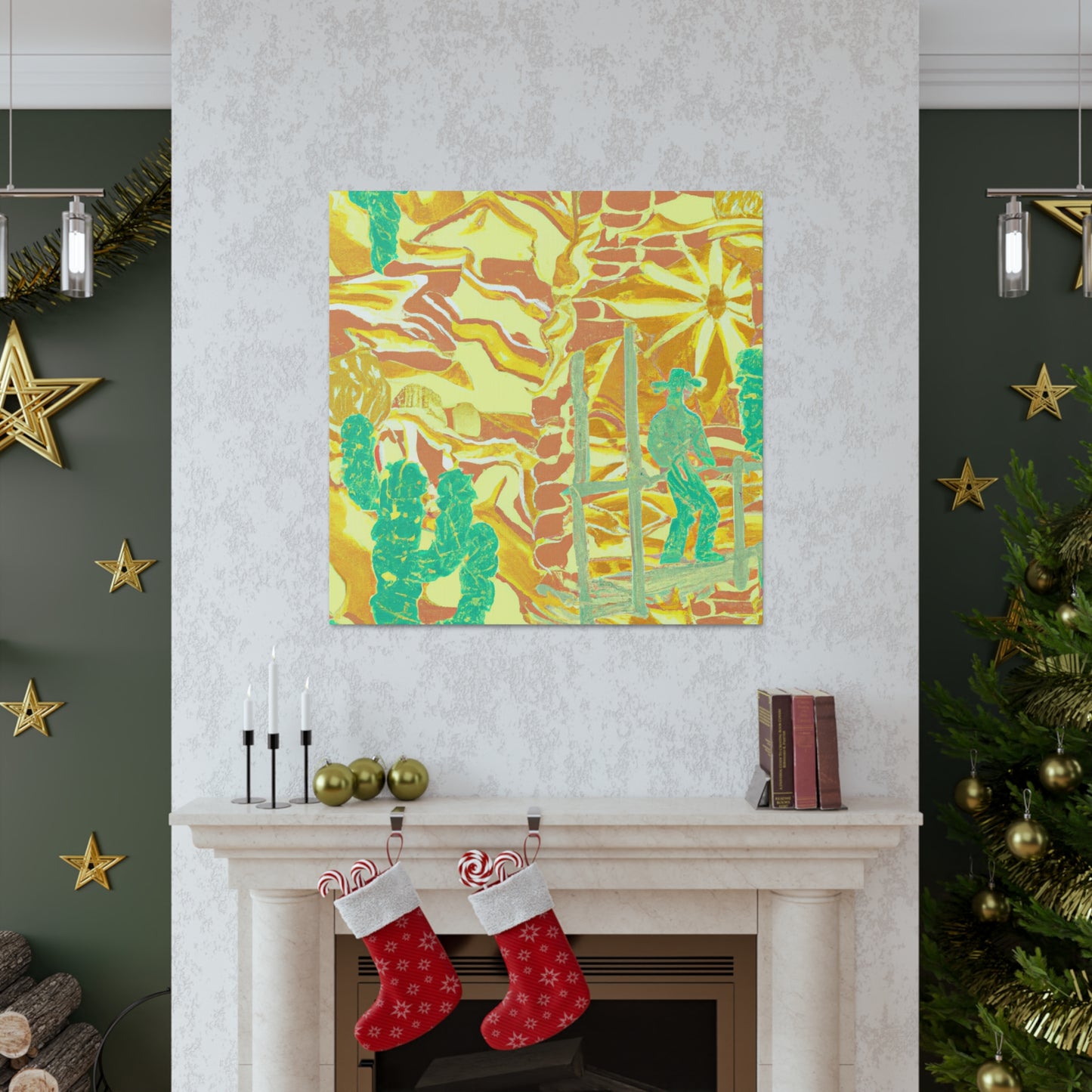 Golden Mine Shimmering - Canvas