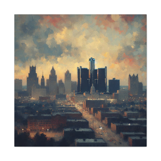 "Jewel of Renaissance: Detroit" - Canvas