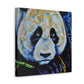 Panda in Neon colors - Canvas