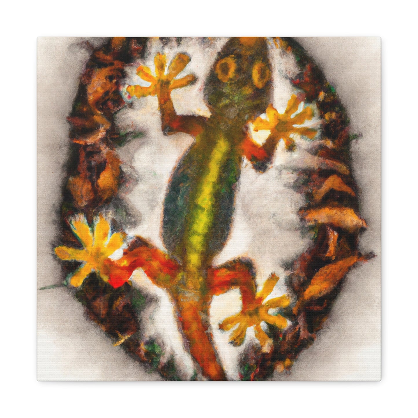 Gecko's Reflection Grandeur - Canvas