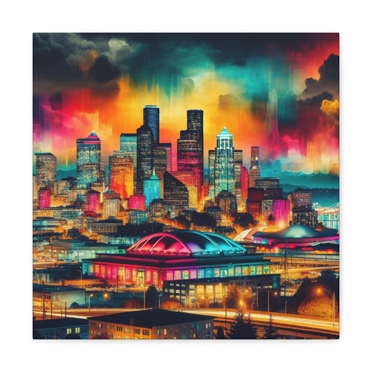 Emerald City Vibrations. - Canvas