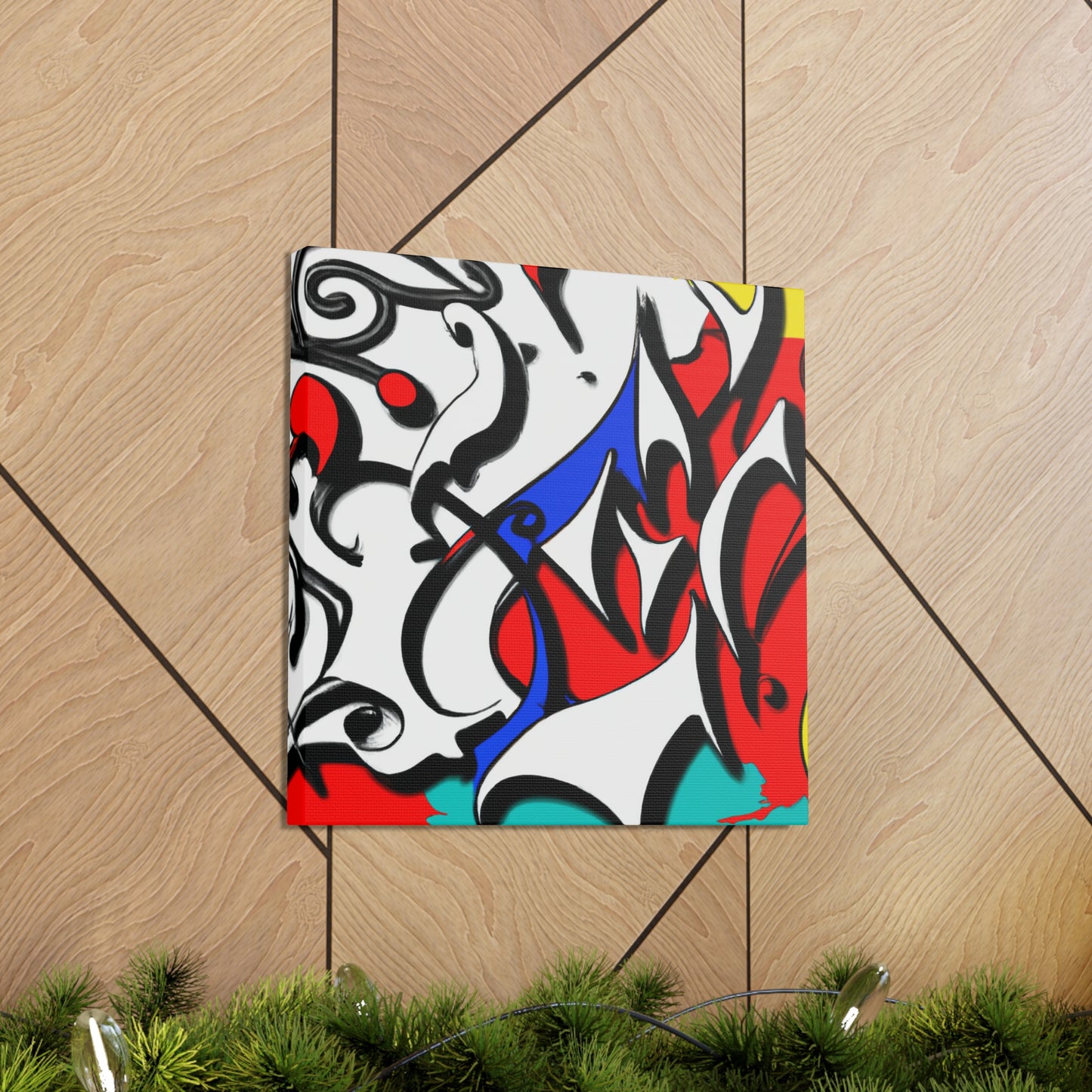 Postmodern Vibrant Reflection - Canvas