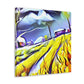 Crop Fields Ablaze - Canvas