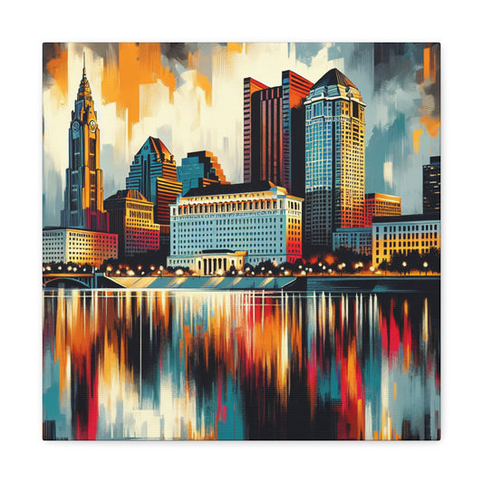 "Brick Alley Columbus" - Canvas