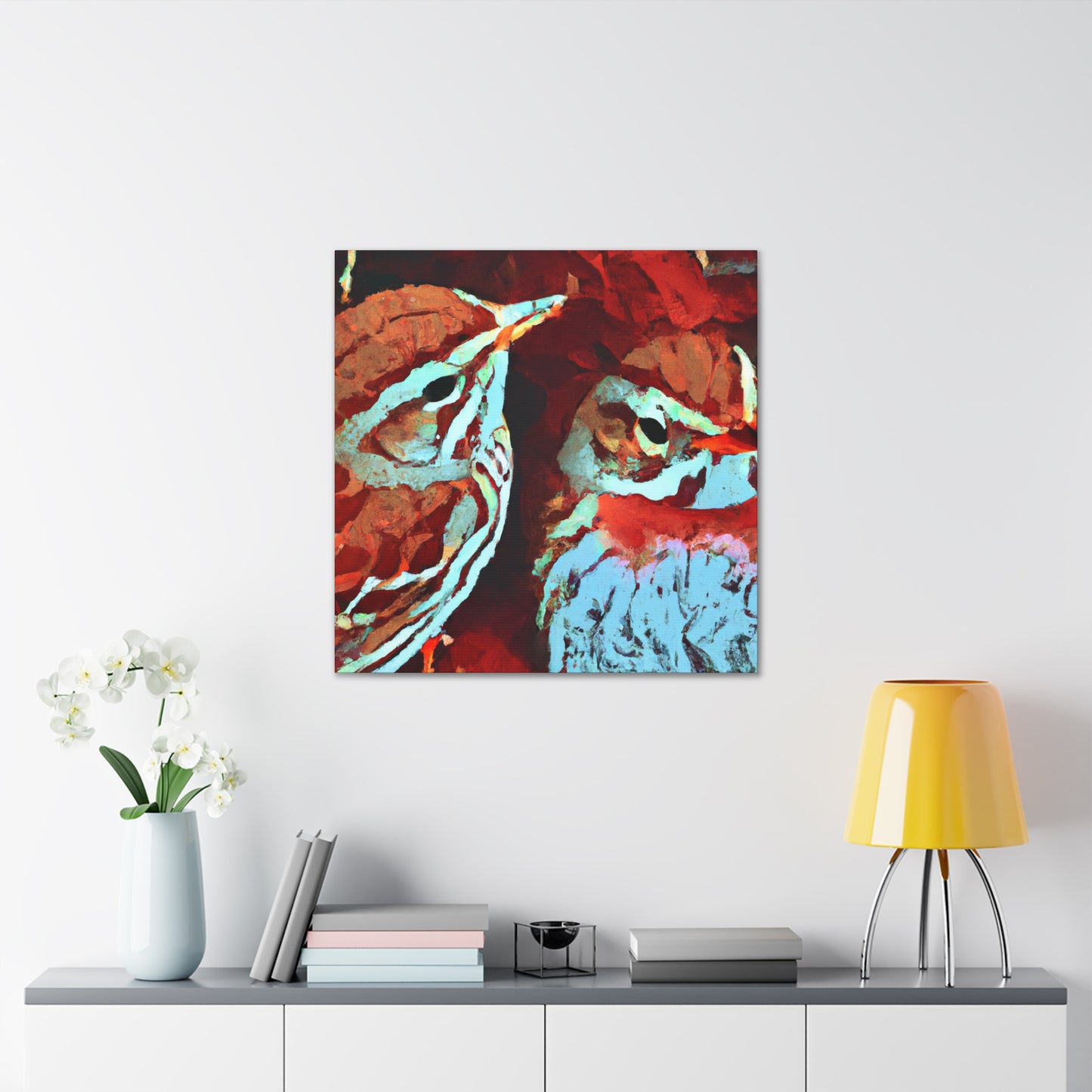 "Song Sparrow in Color" - Canvas