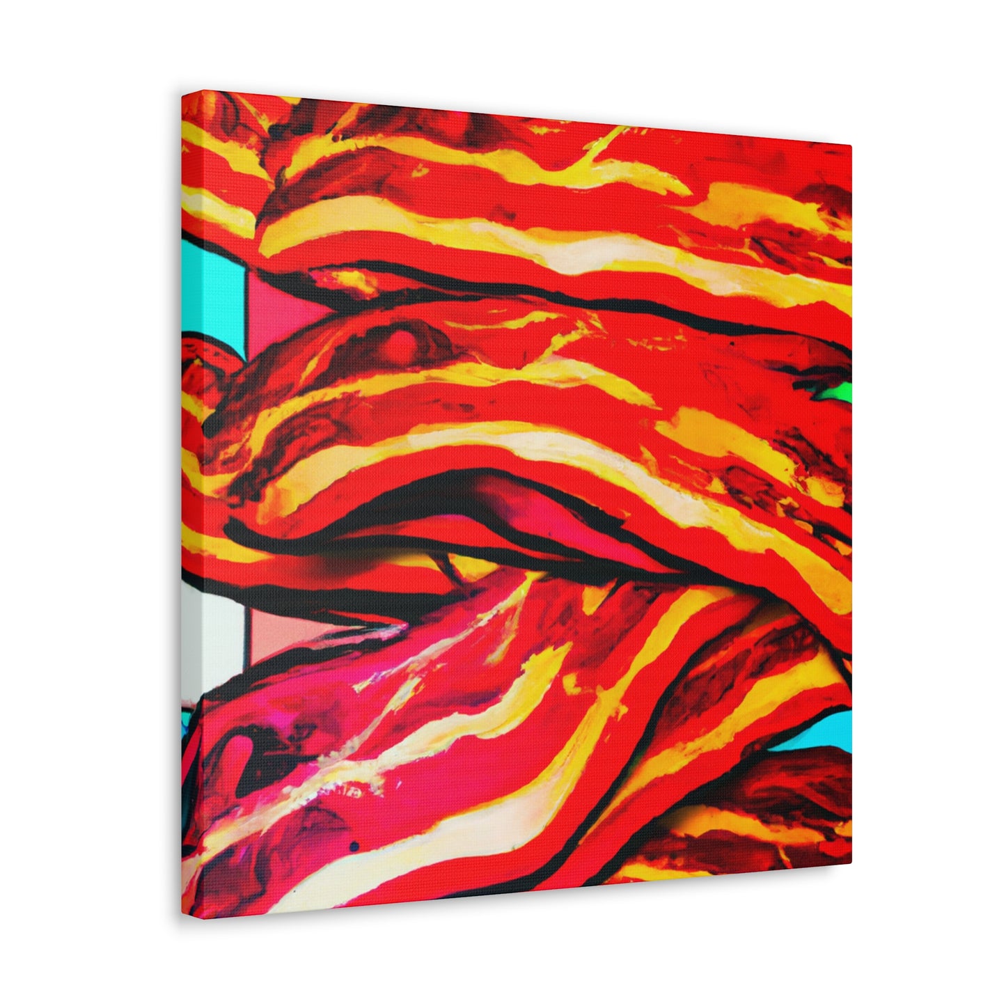 "Pop Art Bacon Delight" - Canvas