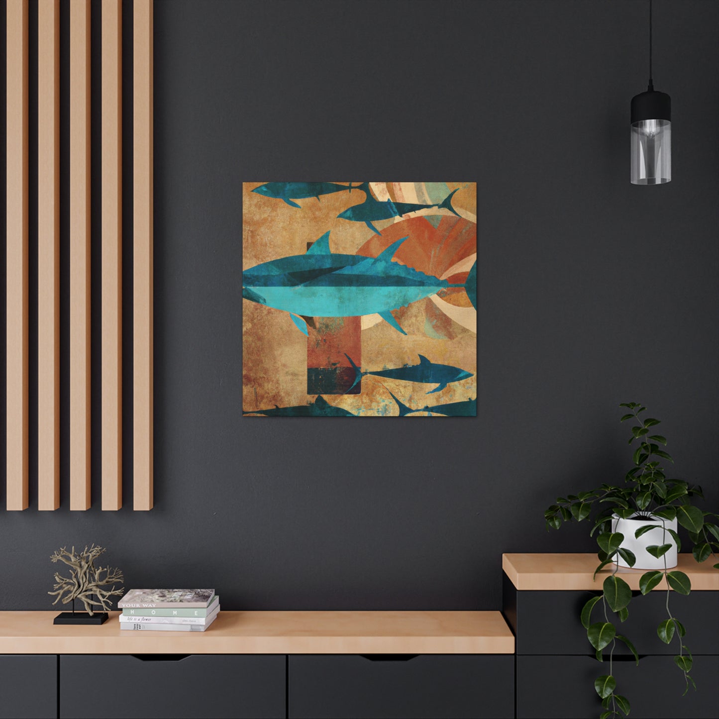 "Tuna in Art Deco" - Canvas