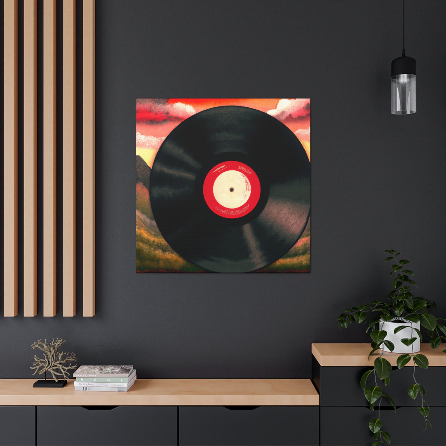 Vinyl Record Deco Style - Canvas