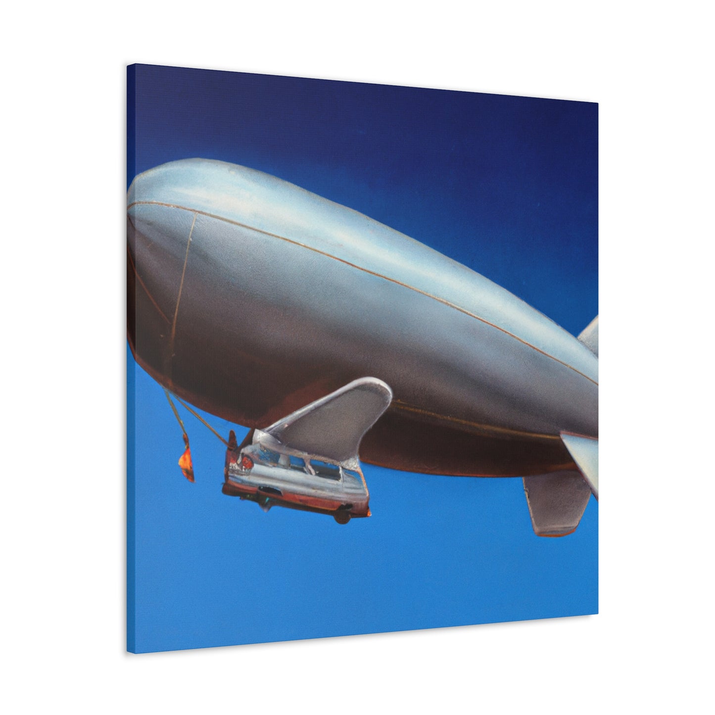 "Floating Through Sky: Blimp" - Canvas