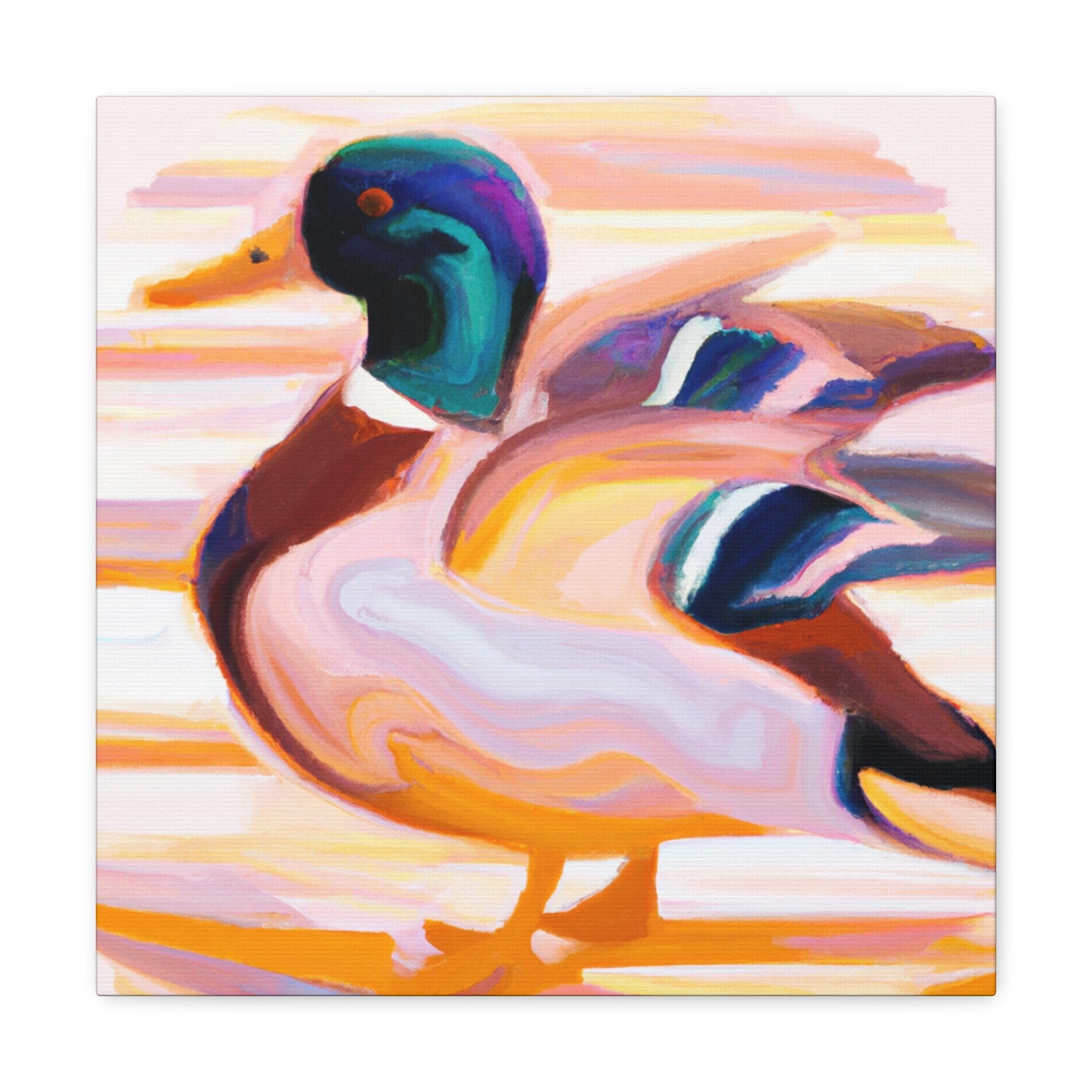 Mallard in Moonlight - Canvas