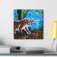 Tiger's Ferocious Roar - Canvas