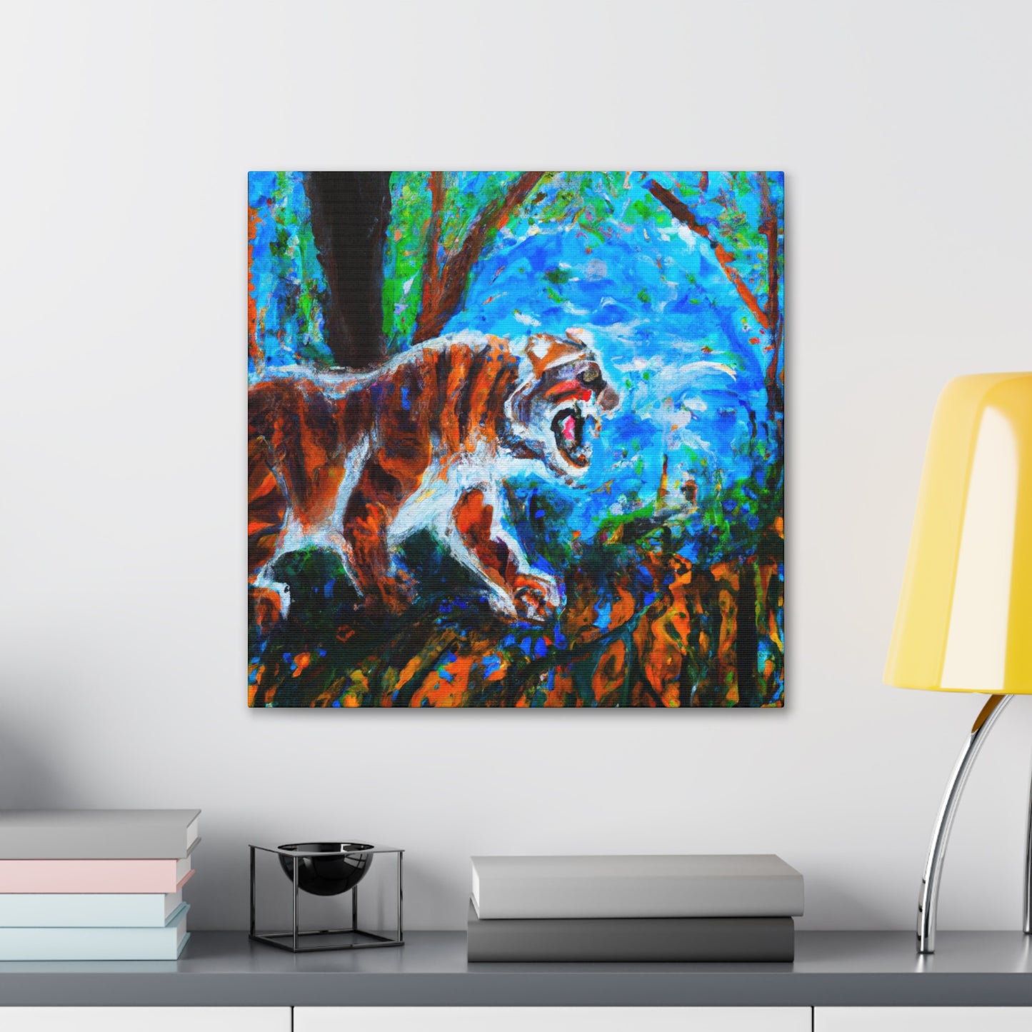 Tiger's Ferocious Roar - Canvas