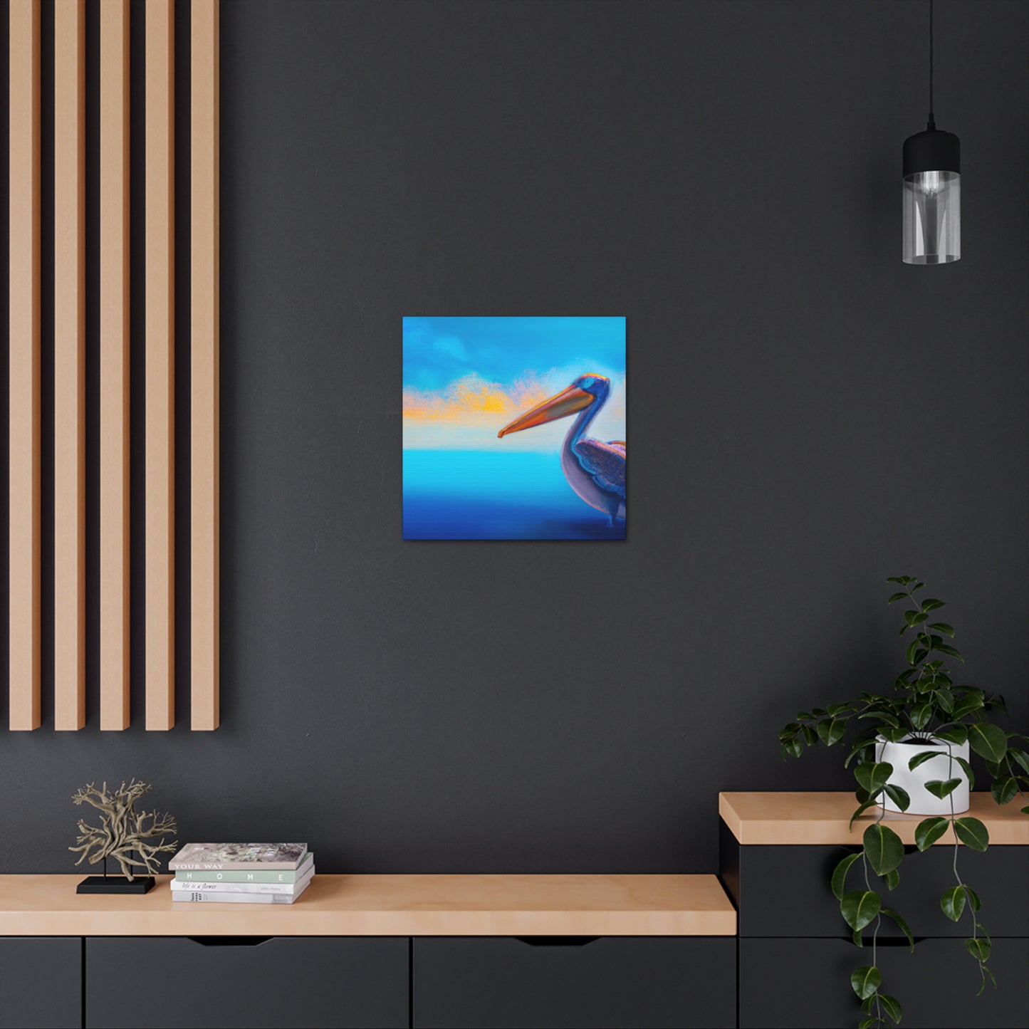 Pelican in the Skies - Canvas