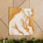 Polar Bear in Baroque. - Canvas