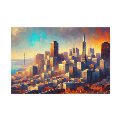 "Urban Dreamscape Unveiled" - Canvas