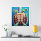 Turtle in the Water - Canvas