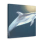 Dolphins in Blue Skies - Canvas