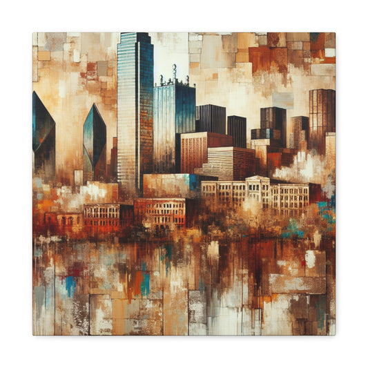 "Vibrant Urban Texan Impression" - Canvas