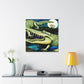 Crocodile in the Clouds - Canvas