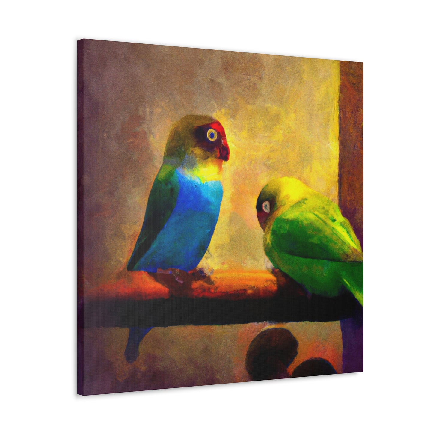 Lovebirds in Moonlight - Canvas