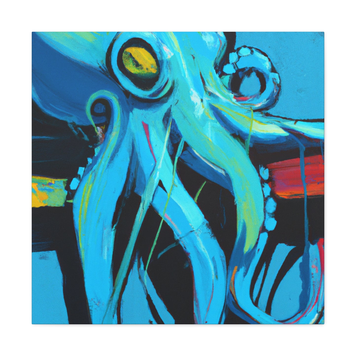 Octopus in Monochrome - Canvas