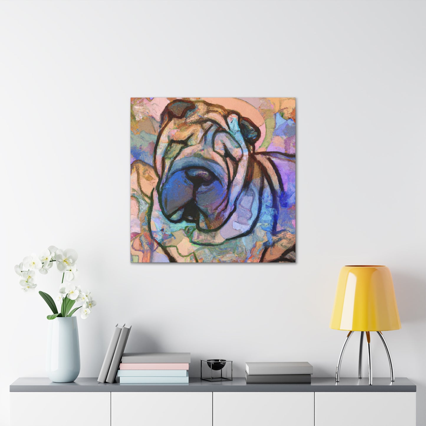 Shar Pei Expressionism - Canvas