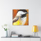 "Chickadee in Flux" - Canvas