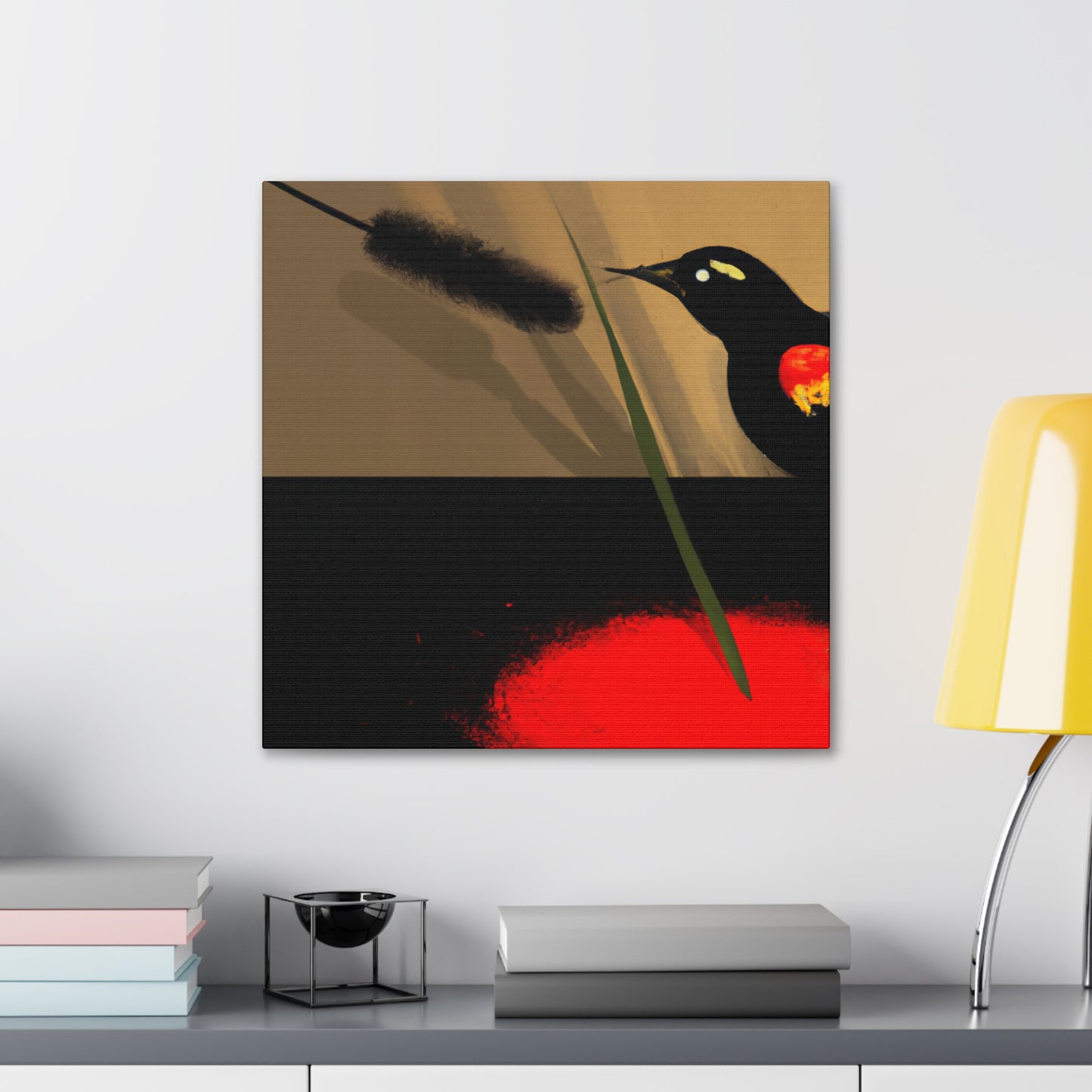 "Blackbird in Flight Rising" - Canvas