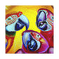 "Macaws in Wonderland" - Canvas