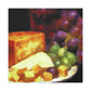 "Cheese and Grape Harmony" - Canvas