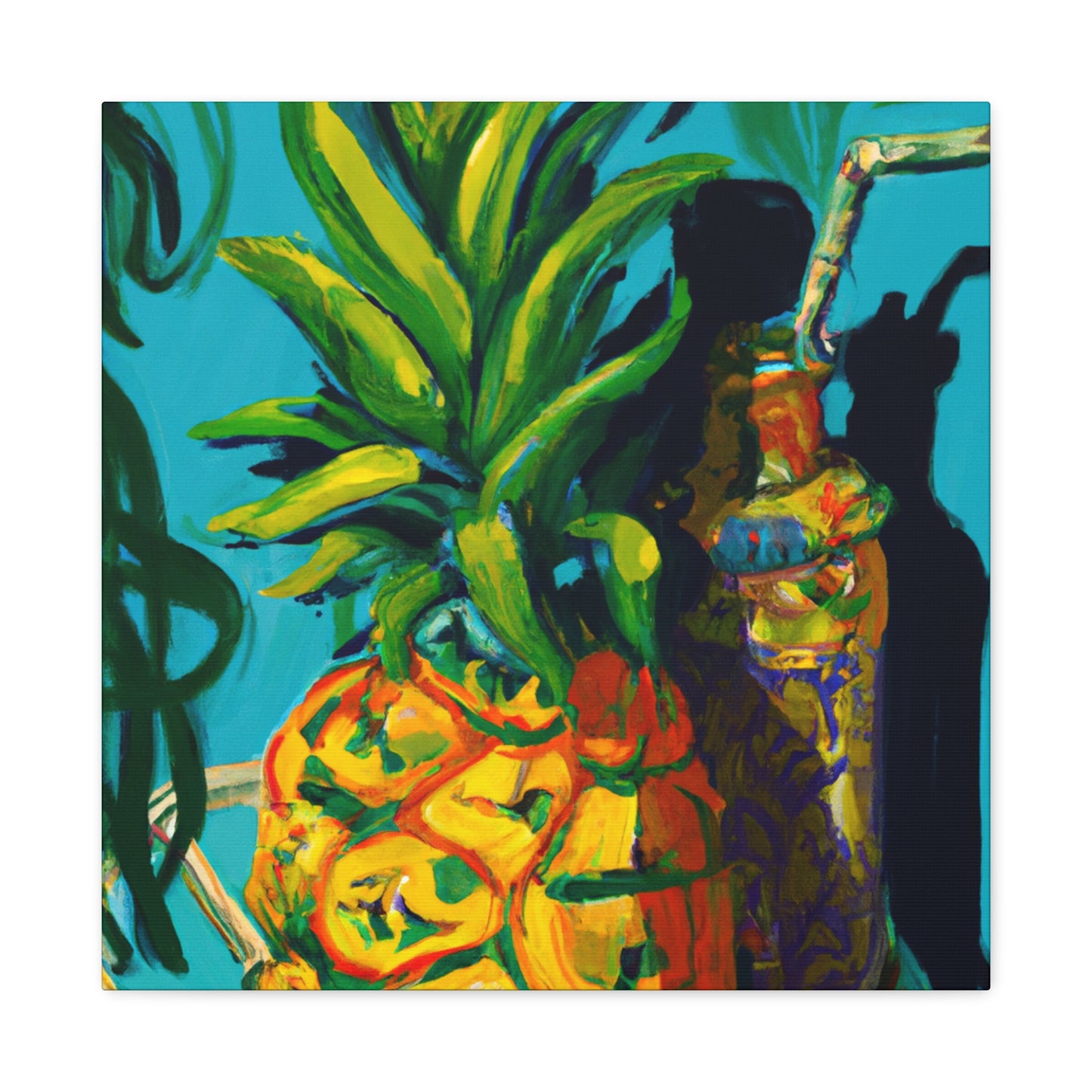 Pineapple in Neoclassicism - Canvas