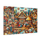 Whimsical Tapestry of Time - Canvas