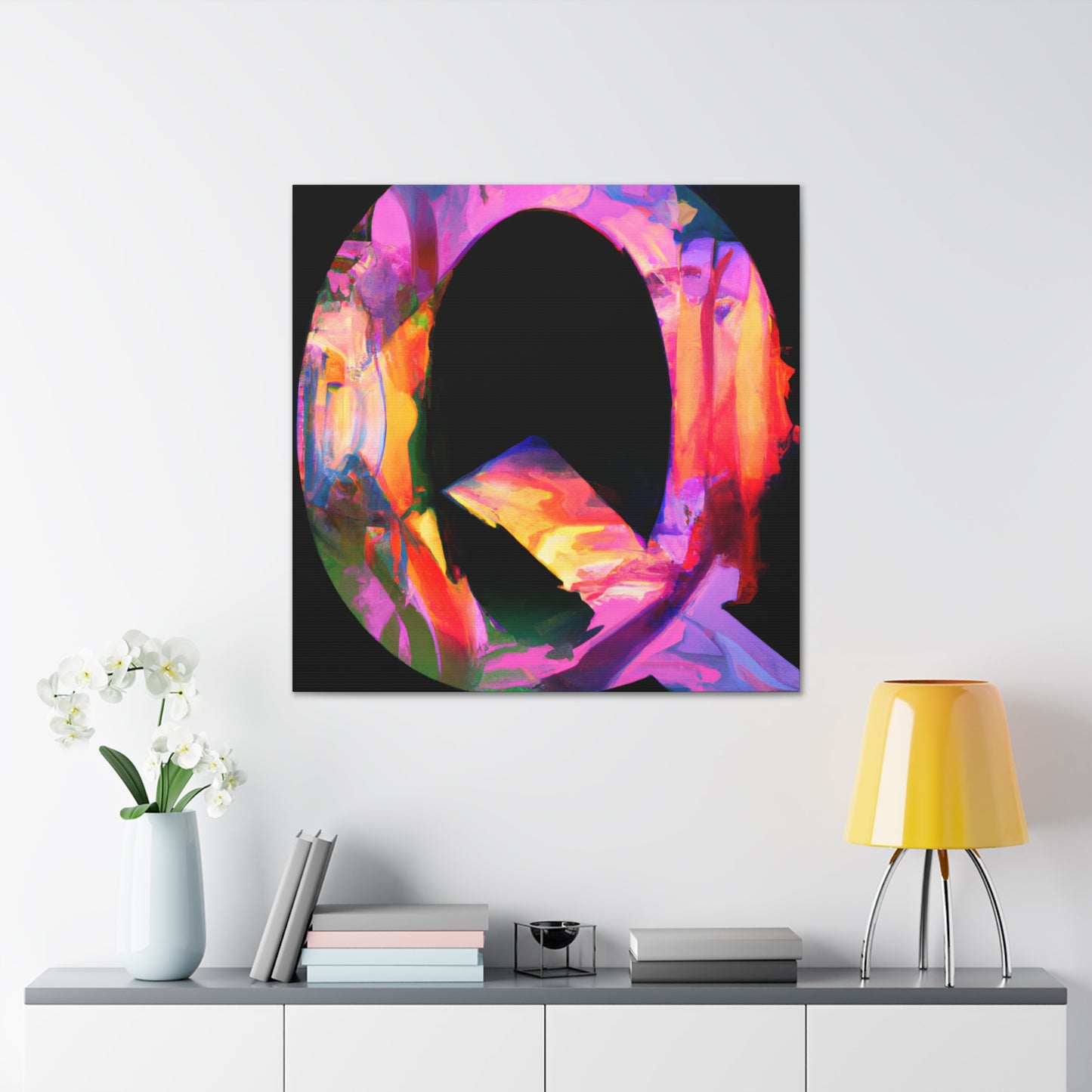 Q's Digital Tapestry - Canvas