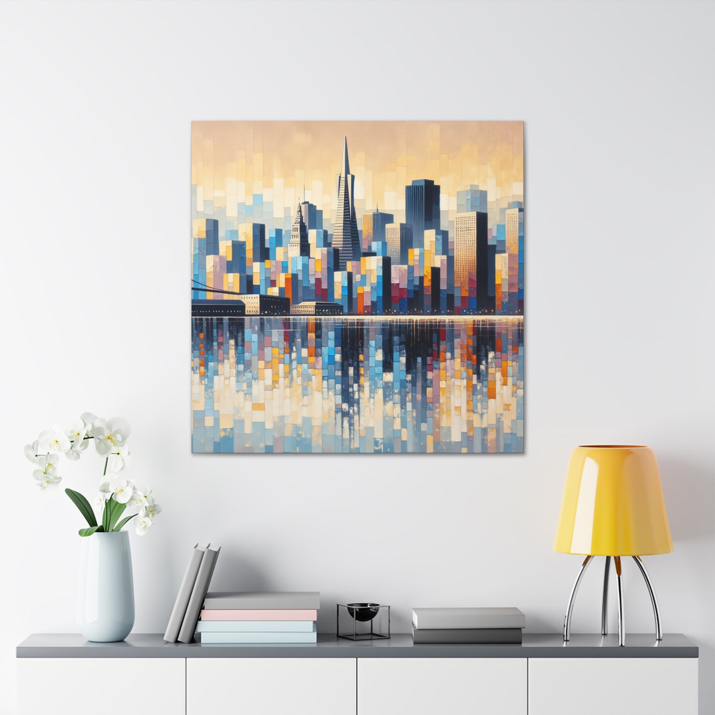 Urban Serenade in Fog - Canvas