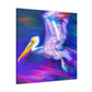 "Pelican in Impressionism" - Canvas