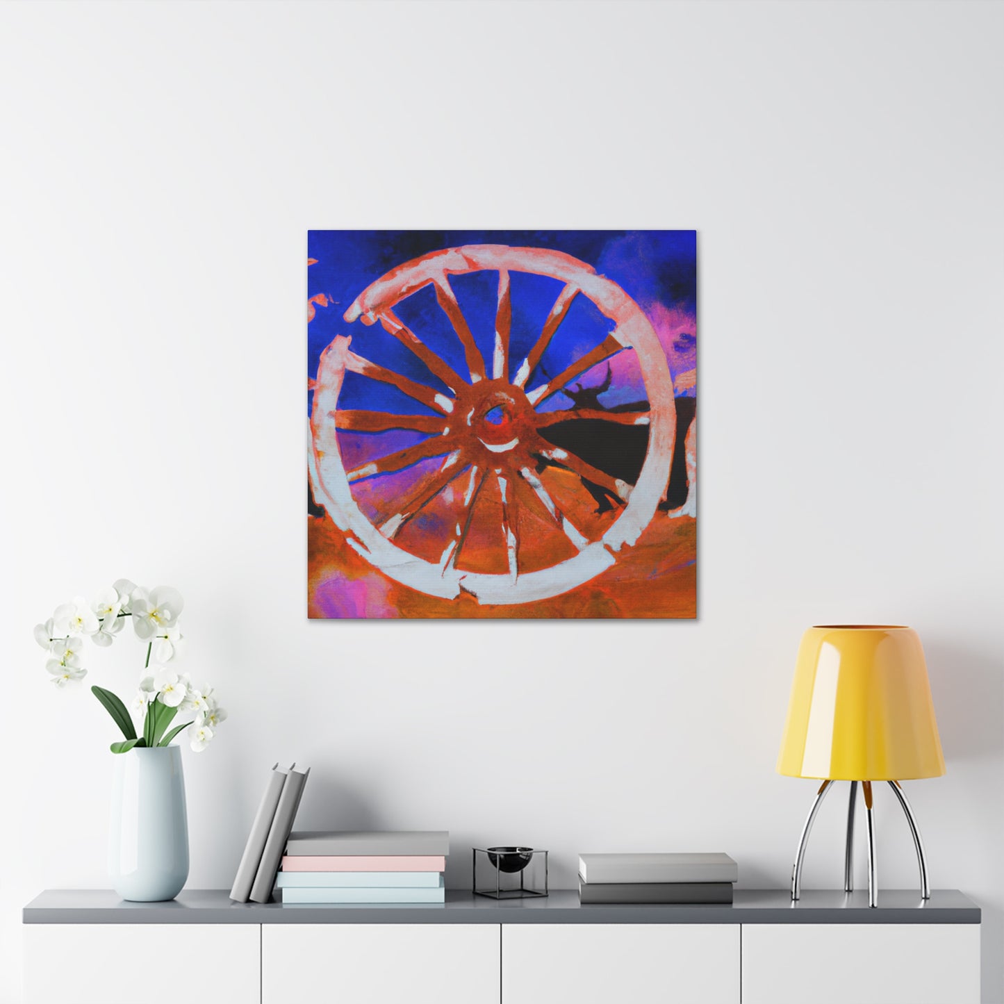 "Wagon Wheel Labyrinth" - Canvas