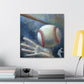 "Baseball in Hyperrealism" - Canvas