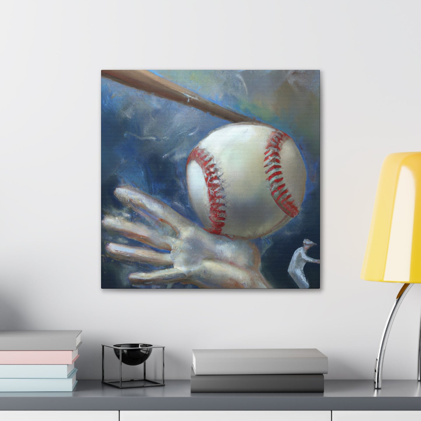 "Baseball in Hyperrealism" - Canvas